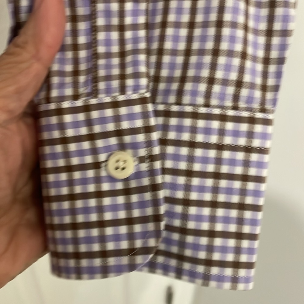 Peter Millar Checked Cotton Buttoned Down In Size… - image 5